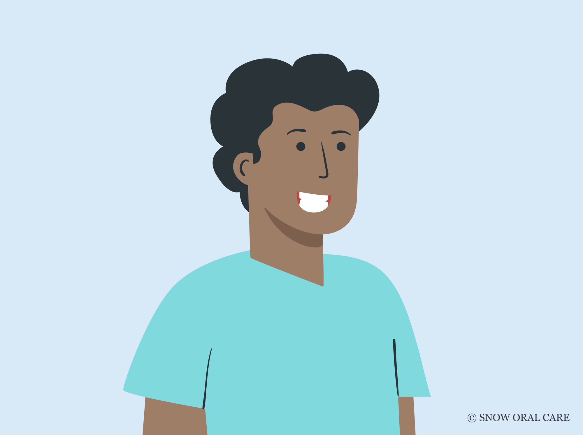 why do black people have white teeth