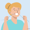why does flossing feel good