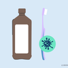 will peroxide kill thrush on toothbrush