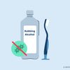 will rubbing alcohol kill strep toothbrush