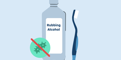 will rubbing alcohol kill strep toothbrush