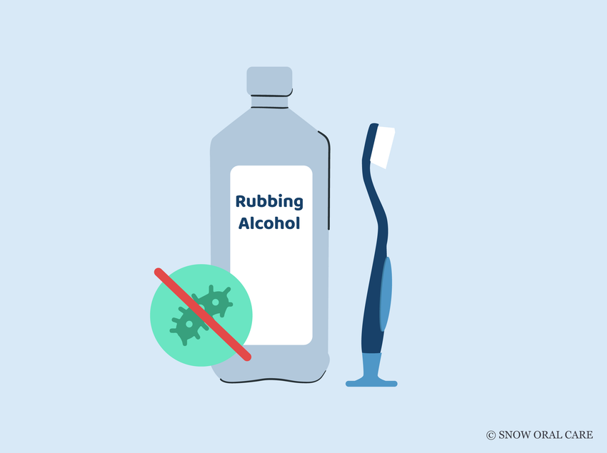 will rubbing alcohol kill strep toothbrush