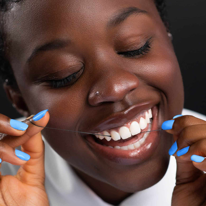 SNOW® Whitening Charcoal Floss: Plant-Based Bamboo Fibers That Naturally Expand for Exceptional Cleaning & Fresh Breath