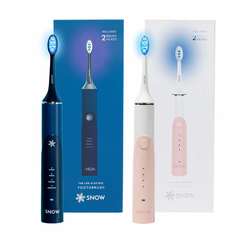 (2 for Price of 1) LED Whitening Electric Toothbrush - Advanced Sonic Technology - Gen 2