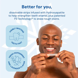 (2 for Price of 1) Professional Dissolving Teeth Whitening Strips with Hydroxyapatite - 42CT