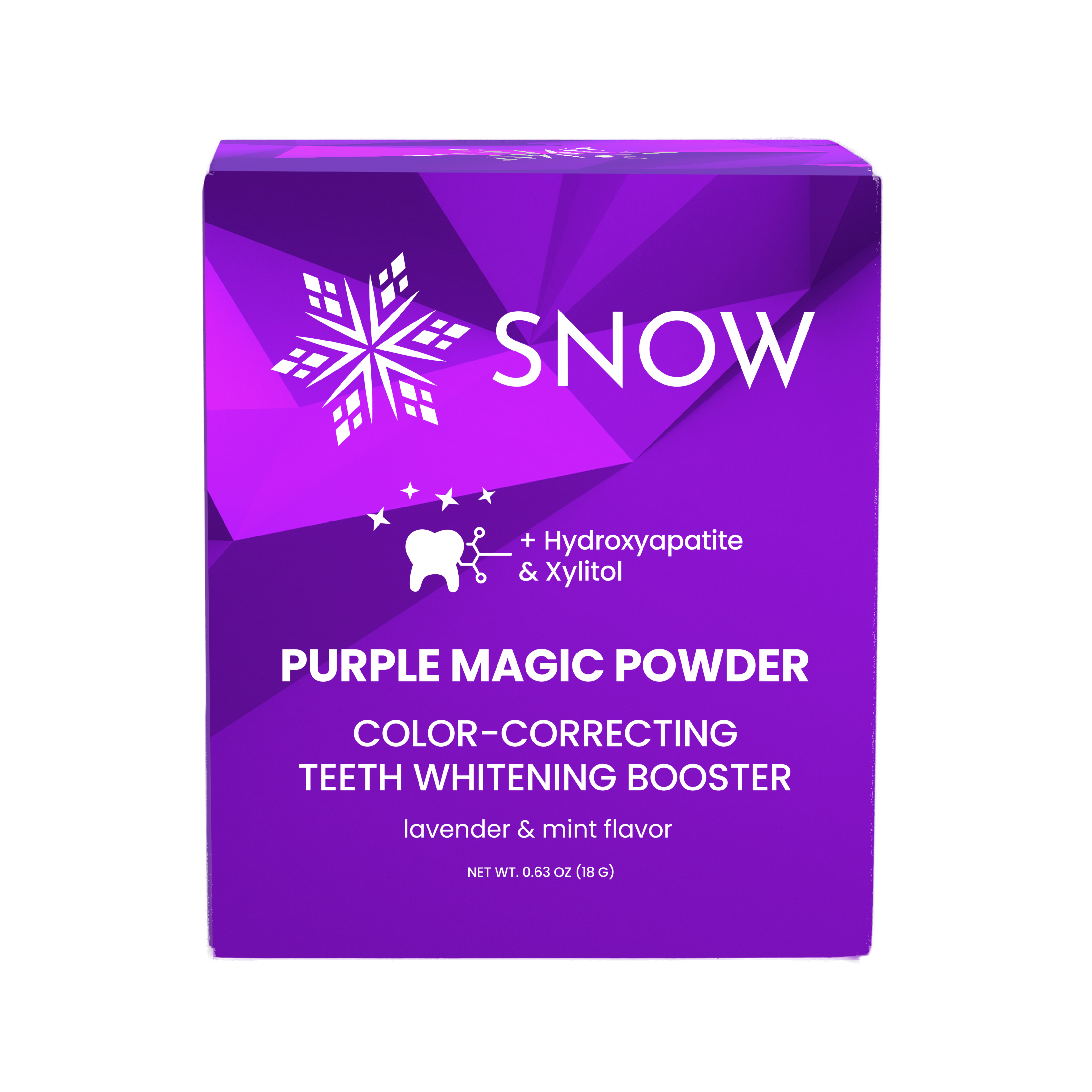 Purple Brightening Magic Whitening Toothpaste Booster® Powder with Hydroxyapatite — World’s First + Enamel Rebuilding
