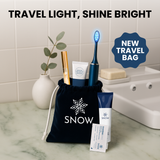 SNOW® Premium Toiletry Travel Bag: Durable Construction with Water-Resistant Materials - Keep Your Oral Care Essentials Clean & Organized Anywhere