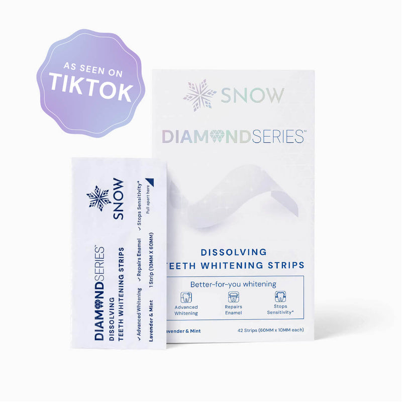Dissolving Teeth Whitening Strips + Hydroxyapatite & Patented P3 Technology DiamondSeries®️