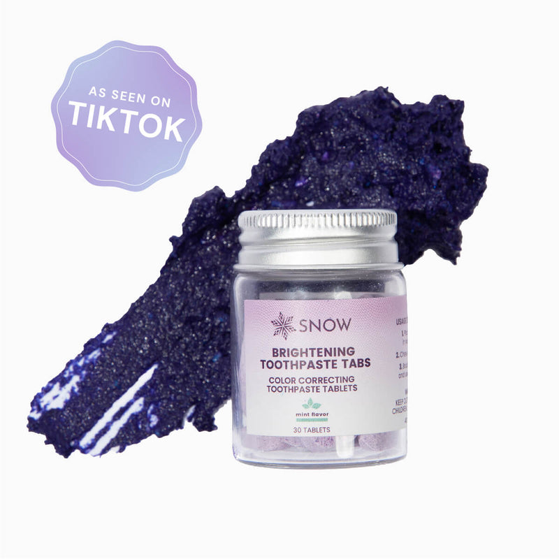 Purple Whitening Toothpaste Tablets Mini - Blister Pack