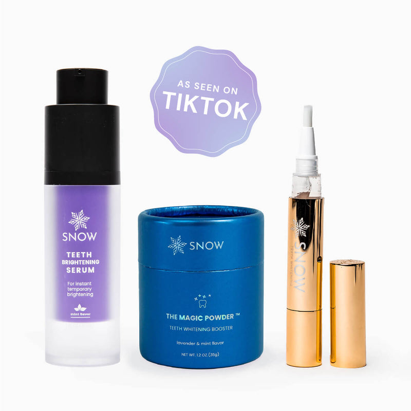 Ultimate Teeth Whitening Kit – Magic Powder, Extra Strength Serum & Instant Purple Boost