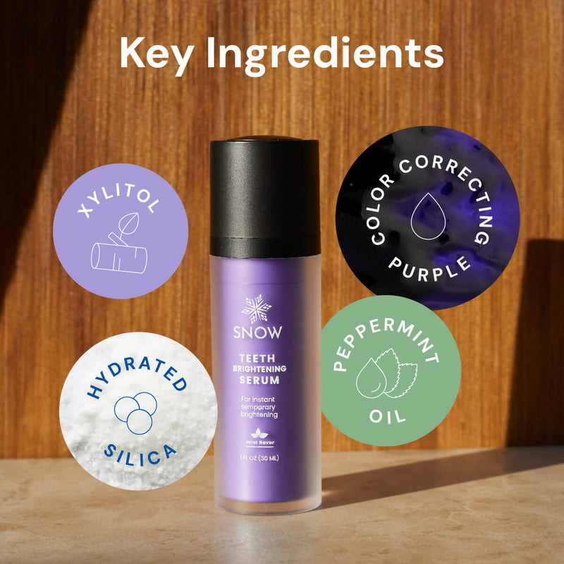 SNOW Purple Serum: Instant Teeth Brightening with Color-Correcting Technology & Hydroxyapatite