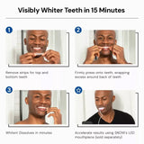 SNOW® Dissolving Teeth Whitening Strips with Hydroxyapatite | 2 Pack | 42 Treatments