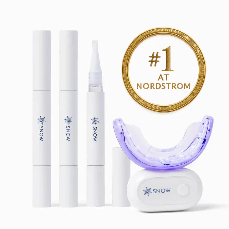 Wireless Teeth Whitening Kit With Hydroxyapatite & Triple Led Tech UV Self-Sanitizing Case