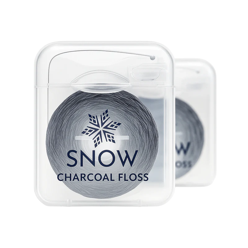 SNOW® Whitening Charcoal Floss: Plant-Based Bamboo Fibers That Naturally Expand for Exceptional Cleaning & Fresh Breath