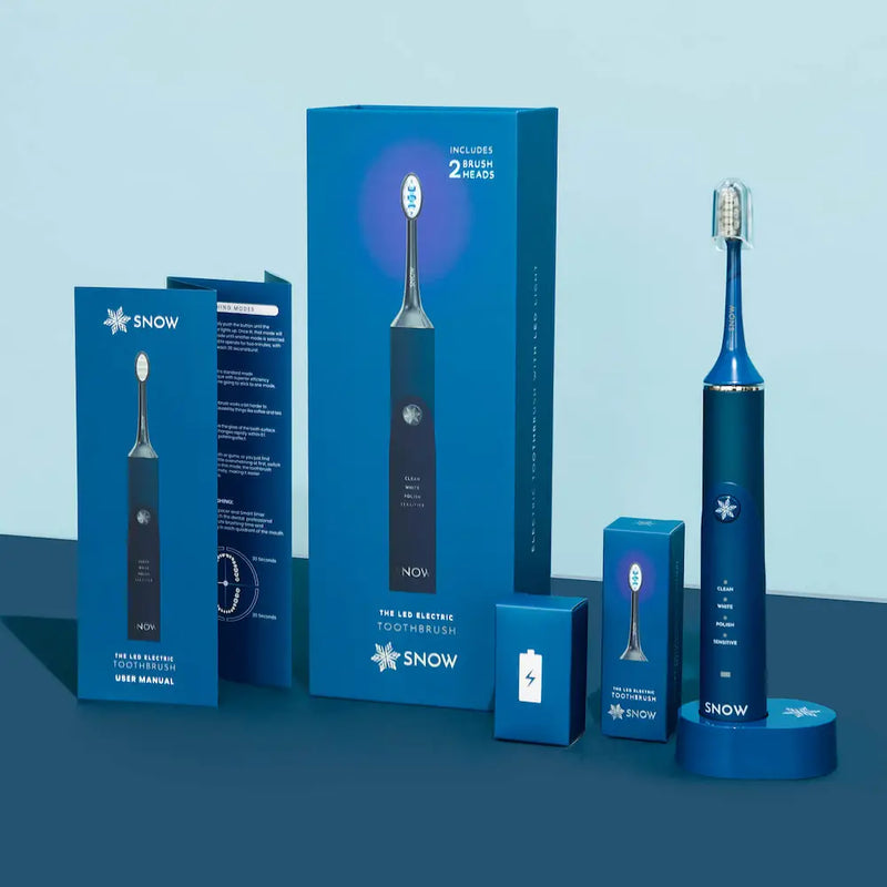 (2 for Price of 1) LED Whitening Electric Toothbrush - Advanced Sonic Technology - Gen 2