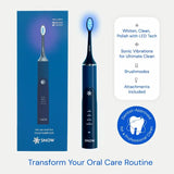 (2 for Price of 1) LED Whitening Electric Toothbrush - Advanced Sonic Technology - Gen 2
