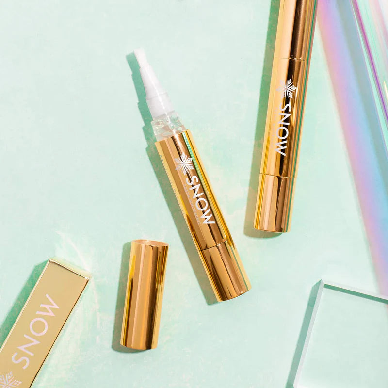 Snow Gold Teeth Whitening Pens on counter – best at-home teeth whitening for sensitive enamel