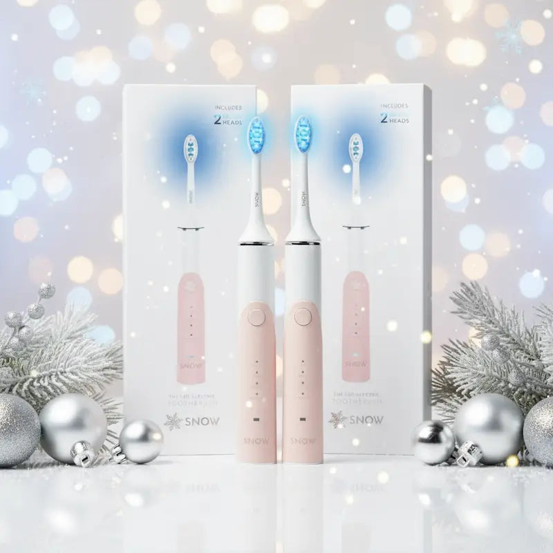 (2 for Price of 1) LED Whitening Electric Toothbrush - Advanced Sonic Technology - Gen 2
