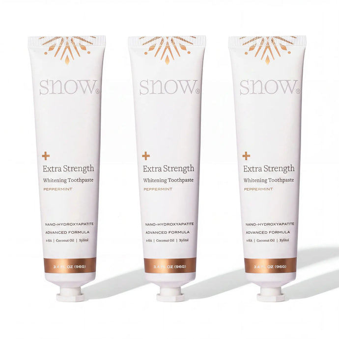 Three Extra Strength toothpaste tubes