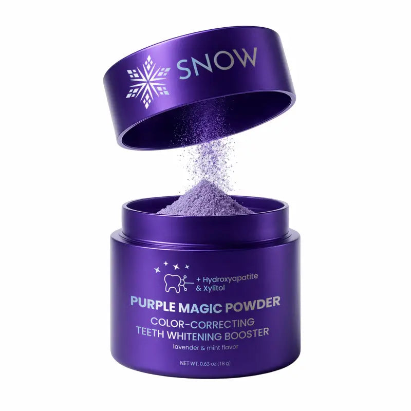 Purple Brightening Magic Whitening Toothpaste Booster® Powder with Hydroxyapatite — World’s First + Enamel Rebuilding
