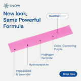 SNOW® Dissolving PURPLE Teeth Whitening Strips with Hydroxyapatite | 2 Pack | 42 Treatments