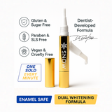 Extra-Strength Teeth Whitening Gold Serum Pen - Dual-Peroxide Formula & Xylitol